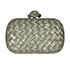 Clutch Knot Boudoir, 390&euro;, Bolso, Amarillo, Animal - Piel, Vista frontal
